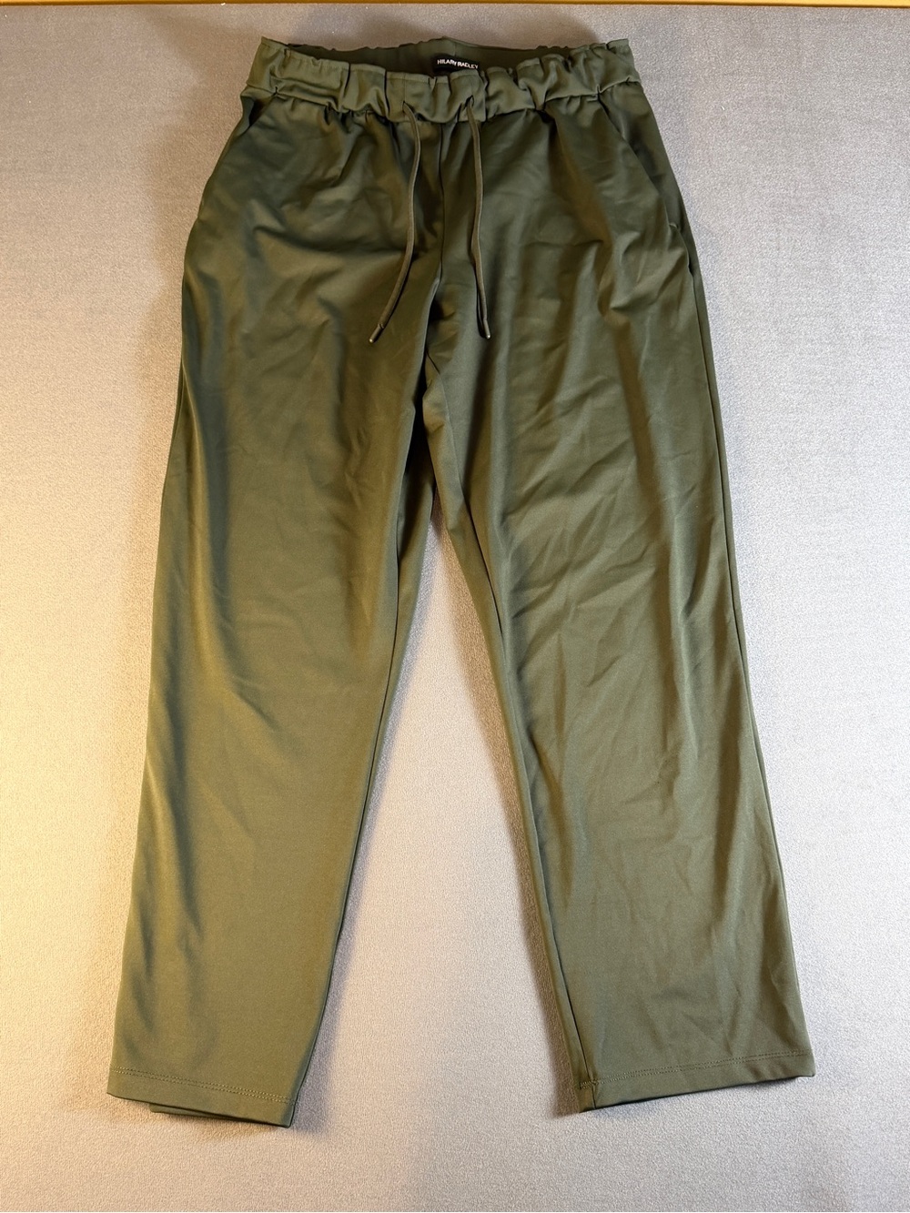 Hilary Radley Olive Drawstring Jogger Pants